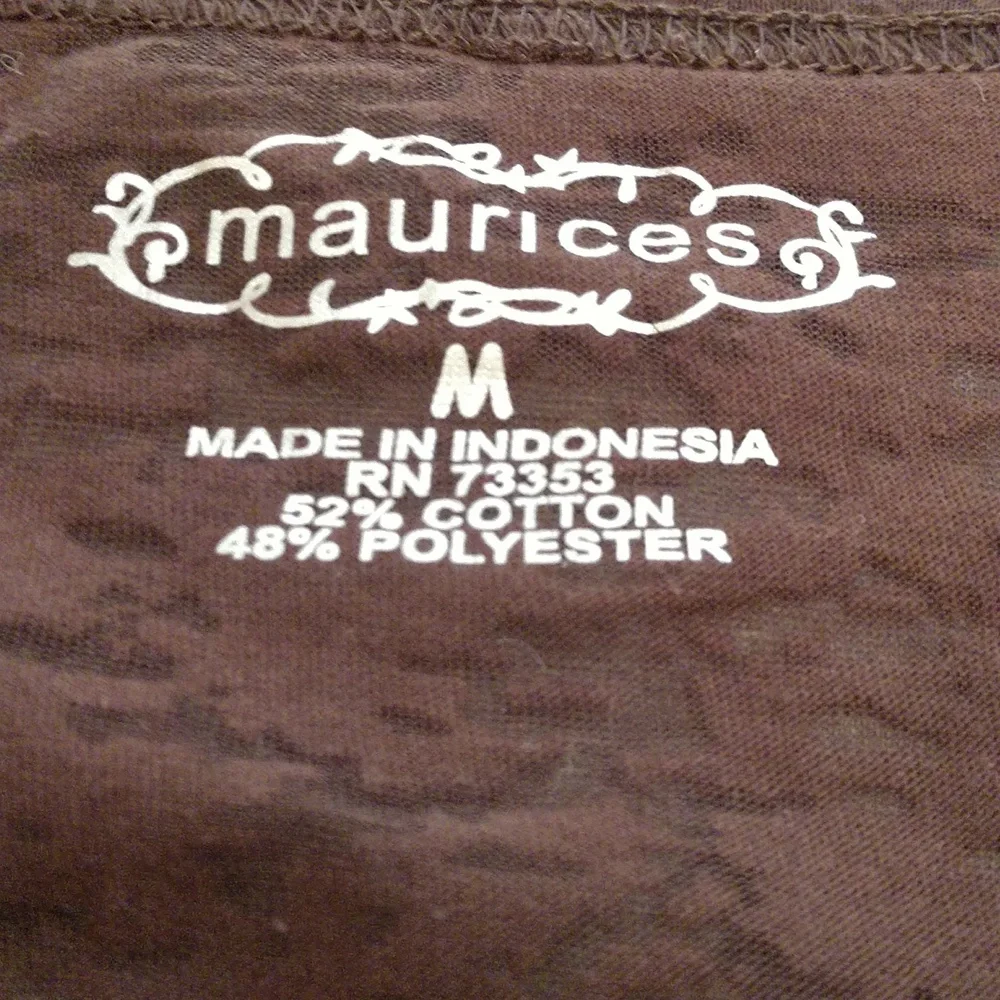 Maurices Long Sleeve Burn‎ Out Tee - Picture 6 of 6